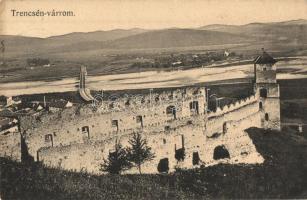 Trencsén, Trencin; várrom / castle ruins (EK)