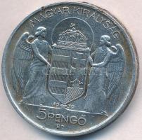 1939. 5P Ag "Horthy balra" T:2,2- kis ph., ü.
Adamo P8.2