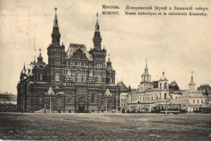 Moscow, Moscou; Musée historique et la cathedrale Kazansky / museum, cathedral, tram (Rb)