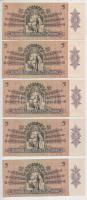 1939. 5P (5x) sorszámkövetők T:I- 
Adamo P6