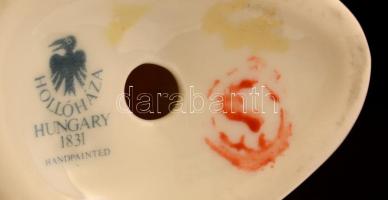 Hollóházi liba, kézzel festett, jelzett, hibátlan, m:15 cm