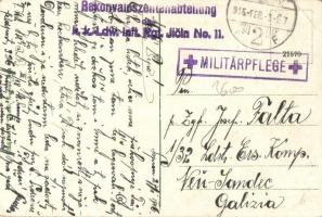 Sopron, Várkerület, villamos, Piri Dániel kiadása + Rekonvaleszentenabteilung k.k. Lgw. Inft. Rgt. J...