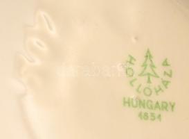 Hollóházi váza tétel: összesen: 4 db 5-17 cm, matricás, kopott, jelzett