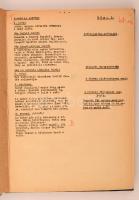 1941 Emberek a havason forgatókönyv, írta: Nyírő József, Szőts István. Modern félvászon kötés, 126 o...