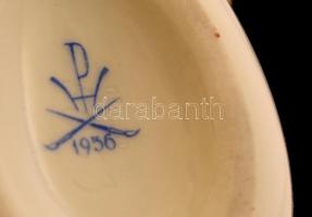 Herendi tojás dobozka, kézzel festett, jelzett, hibátlan, h:6 cm