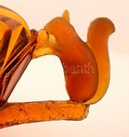 Puncs készlet, formába öntött, apró csorba a nagy tálon, 36×26 cm, d:12 cm (6×)