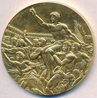 DN "1936. XI. Olimpiai Játékok - Berlin" aranyozott Br modern emlékérem (50mm) T:2 ph.
ND...