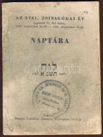 1960 Kisalakú zsidó kétnyelvű naptár