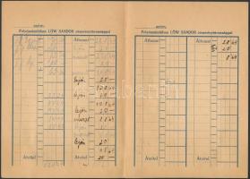 1936 Bp., Löw Sándor Rt. Selyem- és Szövet Kereskedése folyószámlakönyv