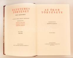Egyetemes történet. Szerk.: Hóman Bálint, Szekfű Gyula, Kerényi Károly. 1-4. köt. Reprint! Bp., 1991...