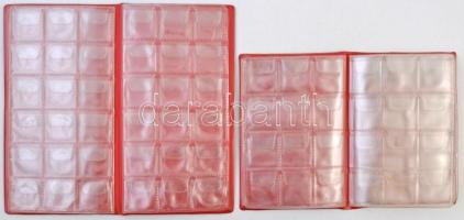 2db használt érmeberakó album, összesen tíz lappal, 132 férőhellyel