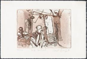 Max jelzéssel: Bécsi kávézok 6 db. Rézkarc, papír, 13×17 cm