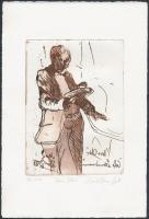 Max jelzéssel: Bécsi kávézok 6 db. Rézkarc, papír, 13×17 cm