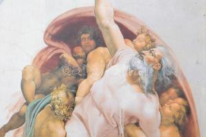 Nagy képes Biblia. Bp., [1972], Saxum. Díszes műbőr kötésben, aranyozott lapszélekkel, jó állapotban