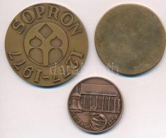 Vegyes: Brém Ferenc (1927-1988) DN "Nagykőrös" egyoldalas Br érem (51,5mm) + Renner Kálmán...