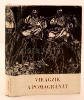 Virágzik a pomagránát. Albán históriás énekek, balladák és népdalok. Válogatta Schütz István. Fordították többen. Budapest, 1968, Európa Könyvkiadó. Kiadói egészvászon kötés, kiadói picit szakadt papírkötés, fekete-fehér illusztrációkkal. Az illusztrációkat Vincze Lajos készítette.