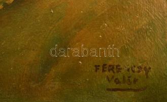 Ferenczy jelzéssel: Kisfiú portré. Olaj, karton, keretben, 35×29 cm