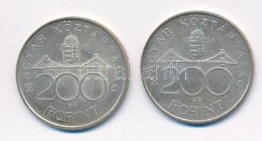 1994. 200Ft Ag "Deák" (2x) T:2