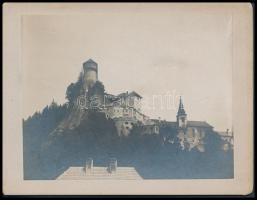 cca 1910 Árva vára, Oravsky hrad. Keményhátú fotó, hátoldalán feliratozva, 10×13 cm