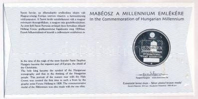 2000. MABÉOSZ sorszámozott érmés boríték "Az Államalapítás ezeréves emlékére - Szent István&quo...