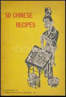 Yang Kuang-teh: 50 Chinese Recipes. (50 kínai recept.) 1957, China Reconstructs, 40 p. Kiadói papírkötés, picit kopott borítóval, angol nyelven.