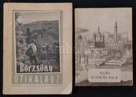 Vegyes témájú útikönyvek, és egy múzeumi kalauz, 5 db, alapvetően az 50-es évekből, különféle méretb...
