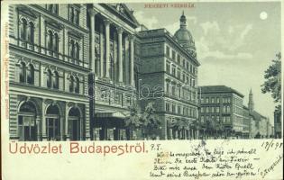 1898 Budapest VIII. Nemzeti színház Litho (EK)