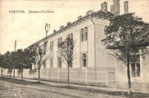 Pöstyén, Piestany; Sándor Pavilon / pavilion