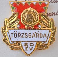 1969-1971. "MHSZ Törzsgárda 10 év" ezüst fokozatú jelvény + "MHSZ Törzsgárda 20 év&qu...