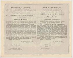 Budapest 1925. "Magyar Királyság 5%-kal kamatozó Járadékkölcsön Államadóssági Kötvény" 125...