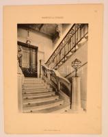 cca 1900 a Budapest új épületei sorozat 5 darabja (Barabás-ház, Mátyás pince, stb.), Bécs, Anton Sch...