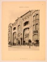 cca 1900 a Budapest új épületei sorozat 5 darabja (Barabás-ház, Mátyás pince, stb.), Bécs, Anton Sch...