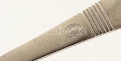 Alpakka tortalapát, jelzett (Gowe), h:27 cm