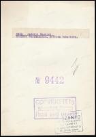 cca 1940 Amerikai női divatfotó, Winterfeld műterméből, hátoldalon a Szántó F. Műszaki és Sajtófotó ...