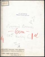 1940 Binnie Barnes (1903 - 1998) brit színésznő estélyi ruhában. Hátoldalon a Szántó F. Műszaki és S...