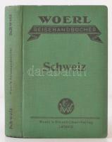 Illustrierter führer durch die Schweiz. Woerl&#039;s Reisehandbücher. Leipzig, 1926, Woerl&#039;s Reisebücher-Verlag. 4. kiadás. Kiadói egészvászon kötés, foltos, fekete-fehér képekkel, számos térképpel illusztrálva, német nyelven./ Linen-binding, in german language.