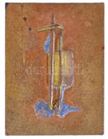 1965. "Hungarian Trade Exhibtion (Magyar Kereskedelmi Kiállítás)" angol nyelvű zománcozott...