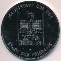 NDK 1987. 750 éves Berlin fém emlékérem (60mm)T:2 GDR 1987. 750 Jahre Berlin metal medallion (60mm) C:XF
