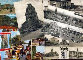 22db NDK városképes lap, postatisztákkal