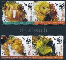 WWF: Kakapo set in pairs + 4 FDC WWF: Kakapó sor párokban + 4 db FDC-n