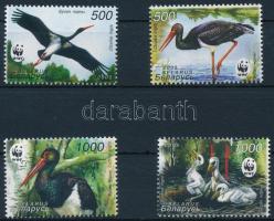 WWF Black Stork set + 4 FDC WWF: Fekete gólya sor + 4 db FDC-n