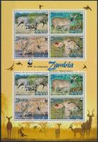 WWF: greater kudu minisheet, WWF: Nagy Kudu kisív
