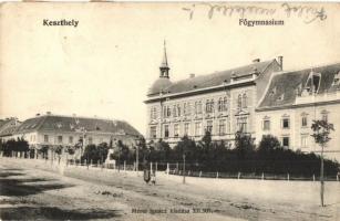 Keszthely, Főgimnázium, balatoni múzeum, posta, kiadja Mérei Ignác (EB)