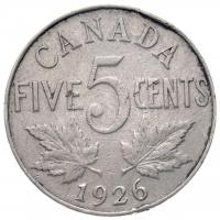 Kanada 1926. 5c Ni távolis 6-os számjegy T:2- ph.
Canada 1926. 5 Cents Ni Far 6 C:VF edge error
Kr...
