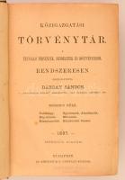 Dárday Sándor: Közigazgatási törvénytár. A fennálló törvények, rendeletek és döntvényekből rendszere...