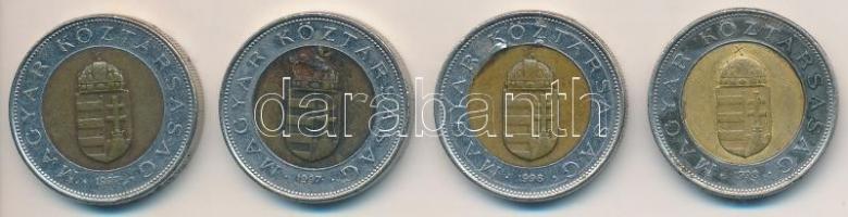 1997-1998. 100Ft (4x) technológiai hibás veretek T:2-