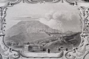 cca 1850 Kaukázusi termálfürdők (Pjatyigorszk, Kiszlovodszk, Zseleznovodszk, Jesszentuki), acélmetsz...