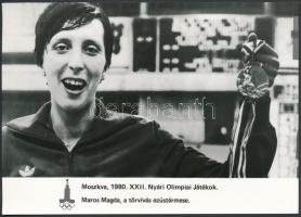 3 db tőrvívással kapcsolatos fotó, 2 db-1980 Moszkva, XXII. Nyári Olimpiai Játékok, Maros Magda, Kol...