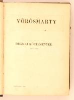 Vörösmarty Mihály: Drámai Költemények. 1821-1844. Vörösmarty Mihály munkái VIII. [Budapest], [1863], [Ráth Mór], 487 p.  Átkötött kopottas félvászon kötés.