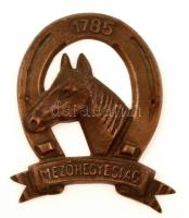 "Mezőhegyesi ág 1785" - réz dísz, 9x8 cm